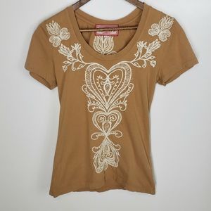 Johnny Was LA Embroidered Tee